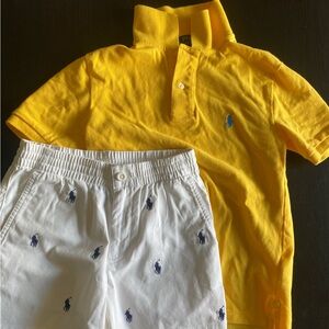Lot Of 2 Boy's Polo By Ralph Lauren Size 8 Polo And Shorts
